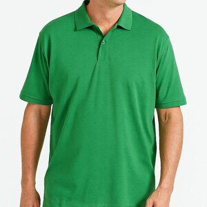 Members Mark Collared Short Sleeve Shirt Green Size Medium EUC